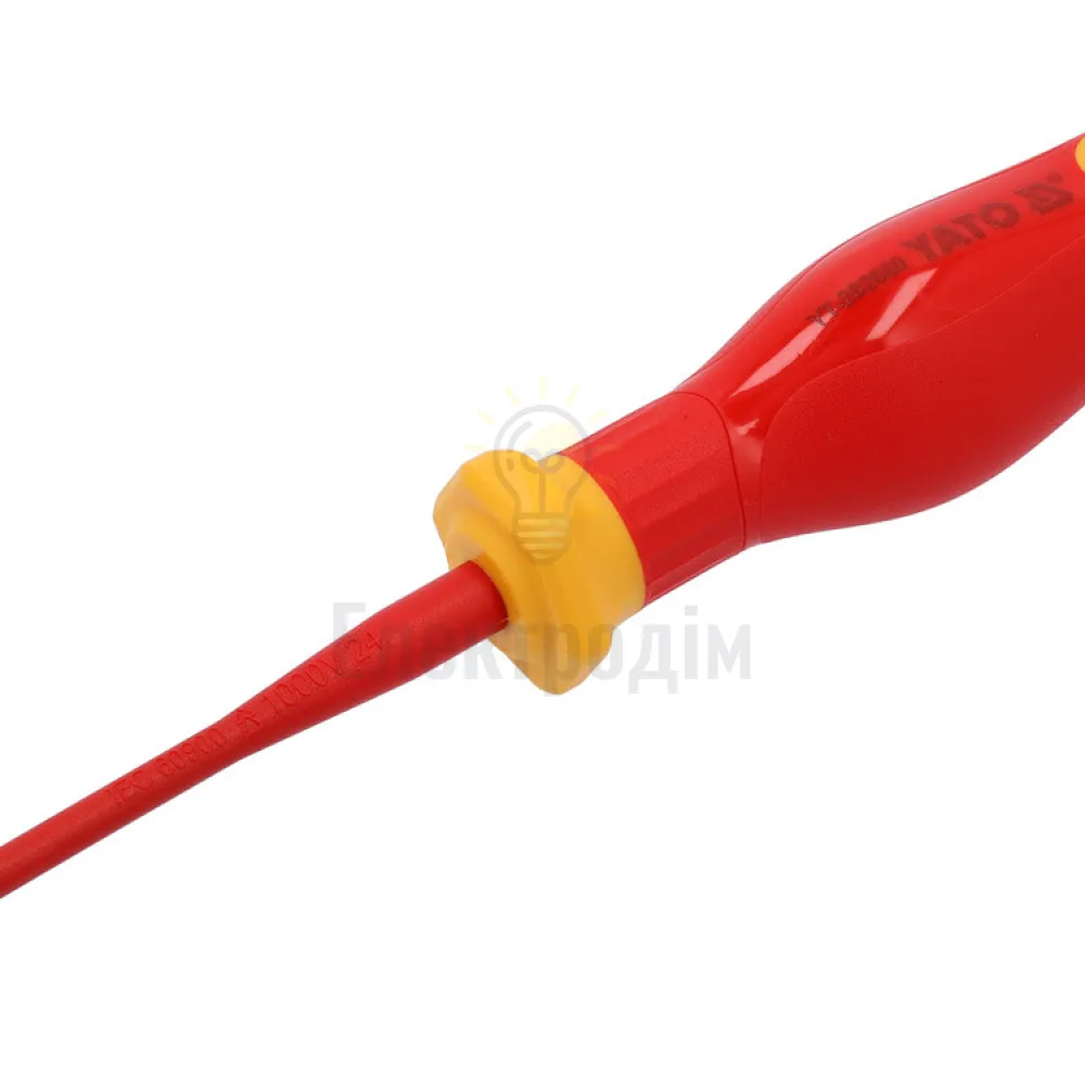 Викрутка з хрестовим шліцом діелектрична ізольована YATO SL/PH1*80/178mm YT-282660  - фото 2