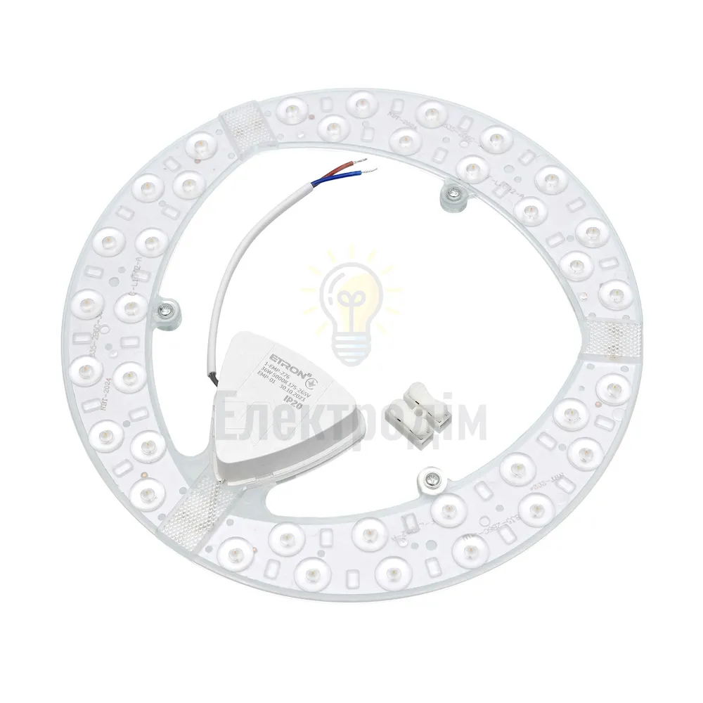 Рем комплект Світлодіодний модуль ETRON 1-EMP-276 36W Matrix 5000K IP20 коло 230мм 1-EMP-276  - фото 1
