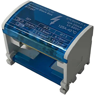 Шина в корпусі Промфактор BTF207 2P 125A 2x7 690V BTF207 — купити в Електродім
