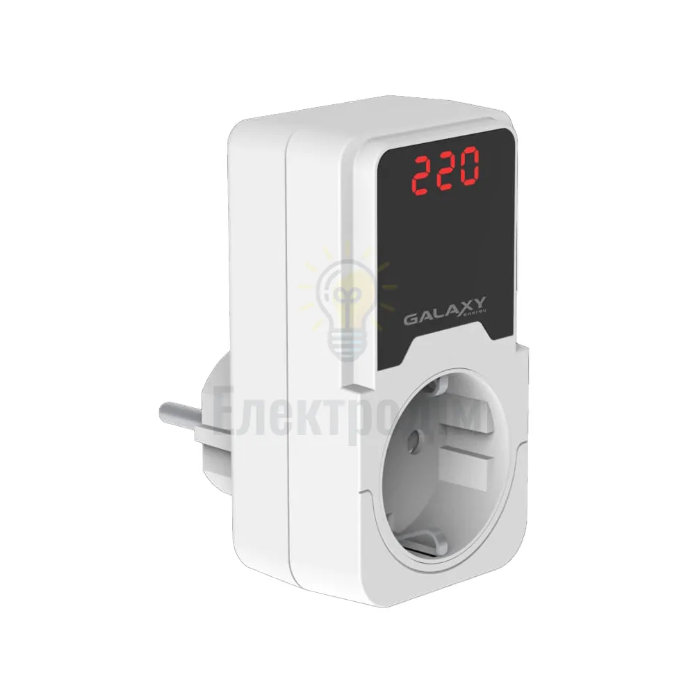 Реле напруги 16А, в розетку, GALAXY energy, S 220 56-56-49  - фото 1