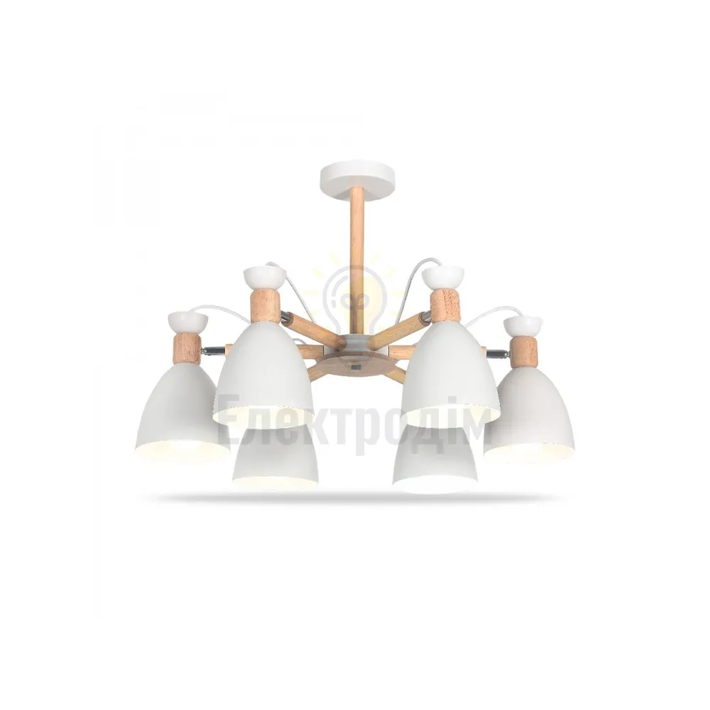 AL6196-1ARD 6*E27*40W 650*430mm білий SCANDY 80101 