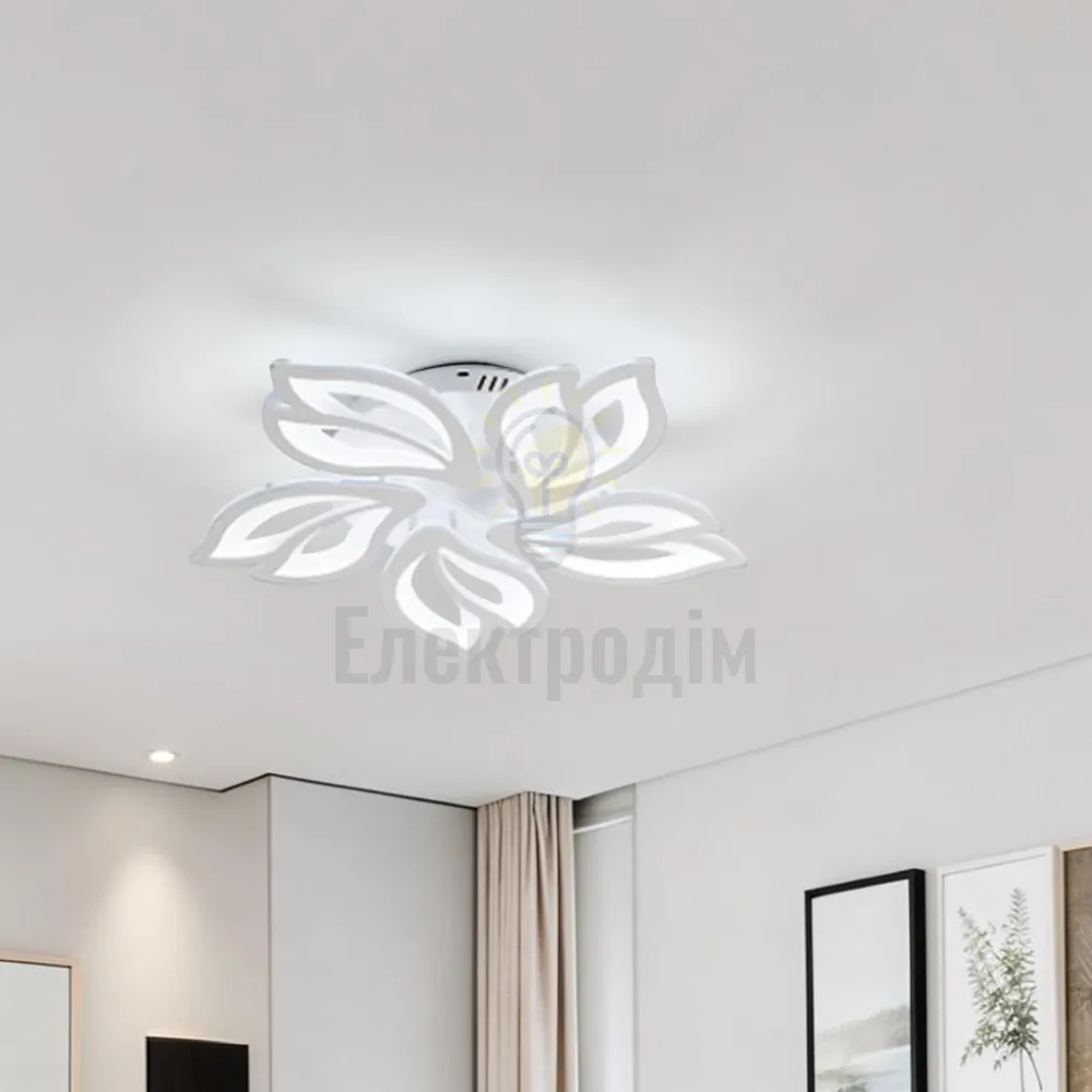 LED світильник VELMAX V-CL-MAGNOLIA-5Wh, max 69W, 3000K-6500K, пульт, блок живлення, білий, 230V 23-43-21 