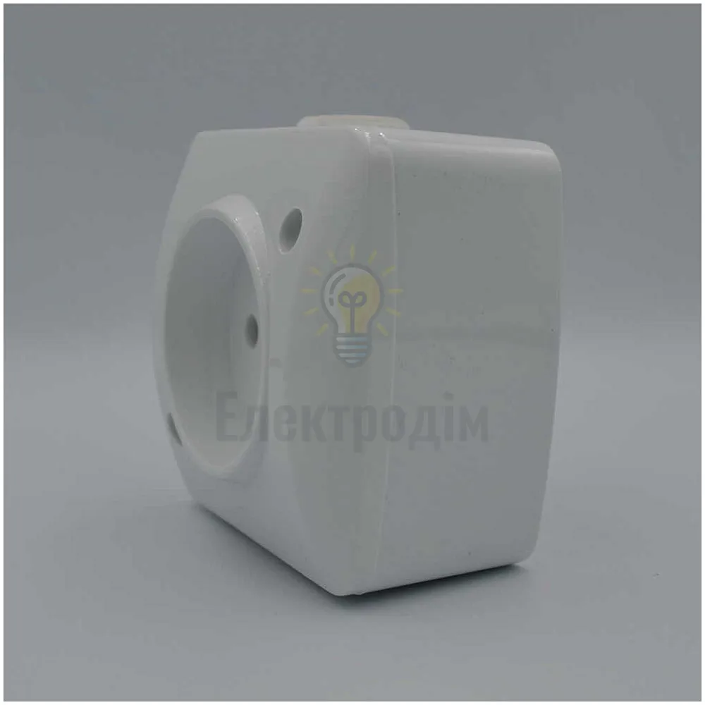 Розетка Alsu біла одинарна без заз 504-010200-215  - фото 4