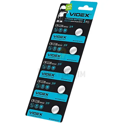 Батарейка Videx CR1220 5pcs BLISTER CARD за 1 шт. CR1220 5pc — купити в Електродім