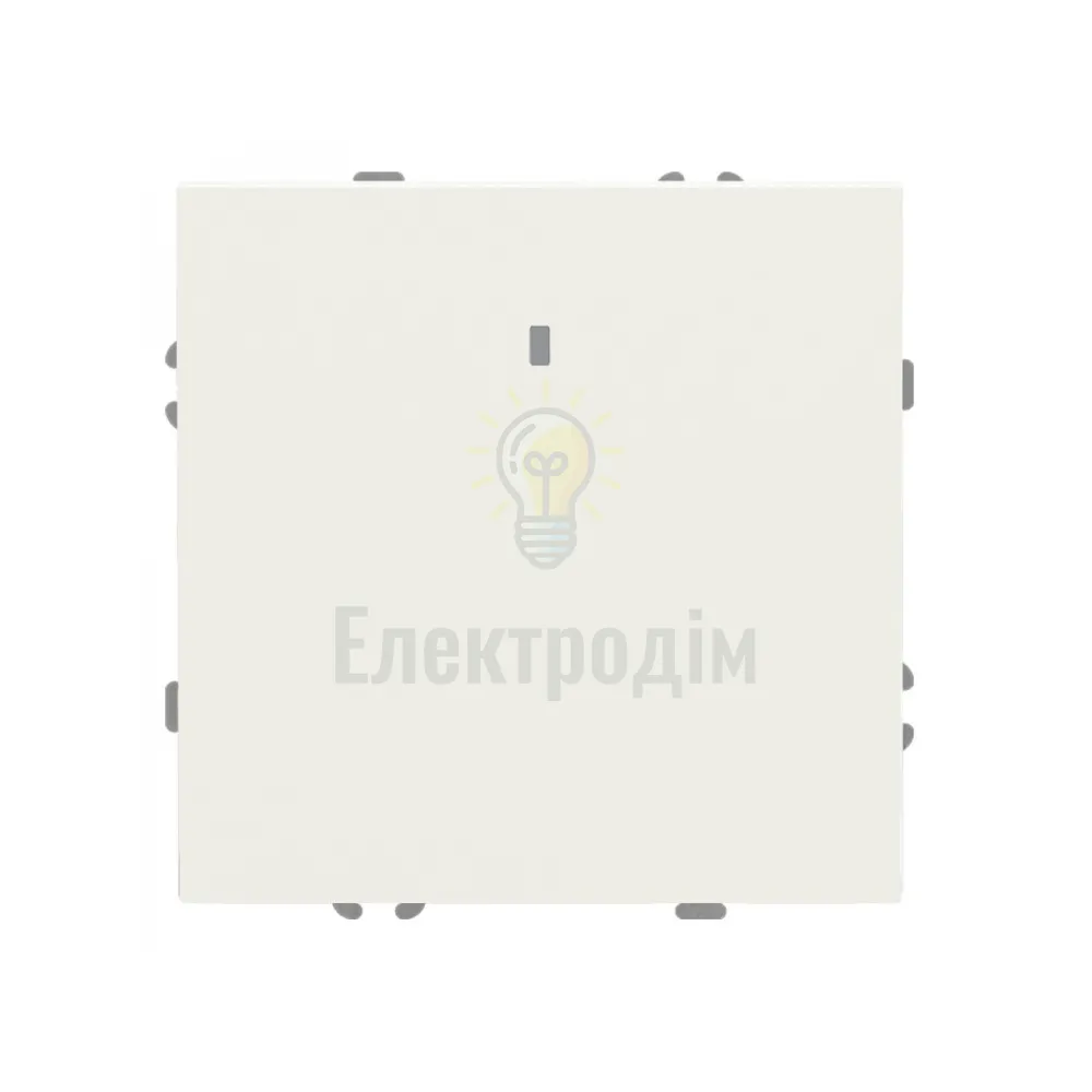 EV111L-W вимикач 1-кл. з підсвіткою, механізм білий 10А Soft 80714  - фото 2
