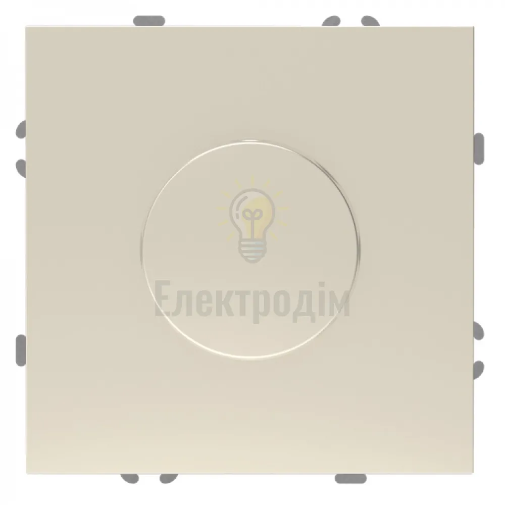 EV111D-C світлорегулятор поворотний для LED 5-100W, механізм шампань Soft 80831  - фото 1