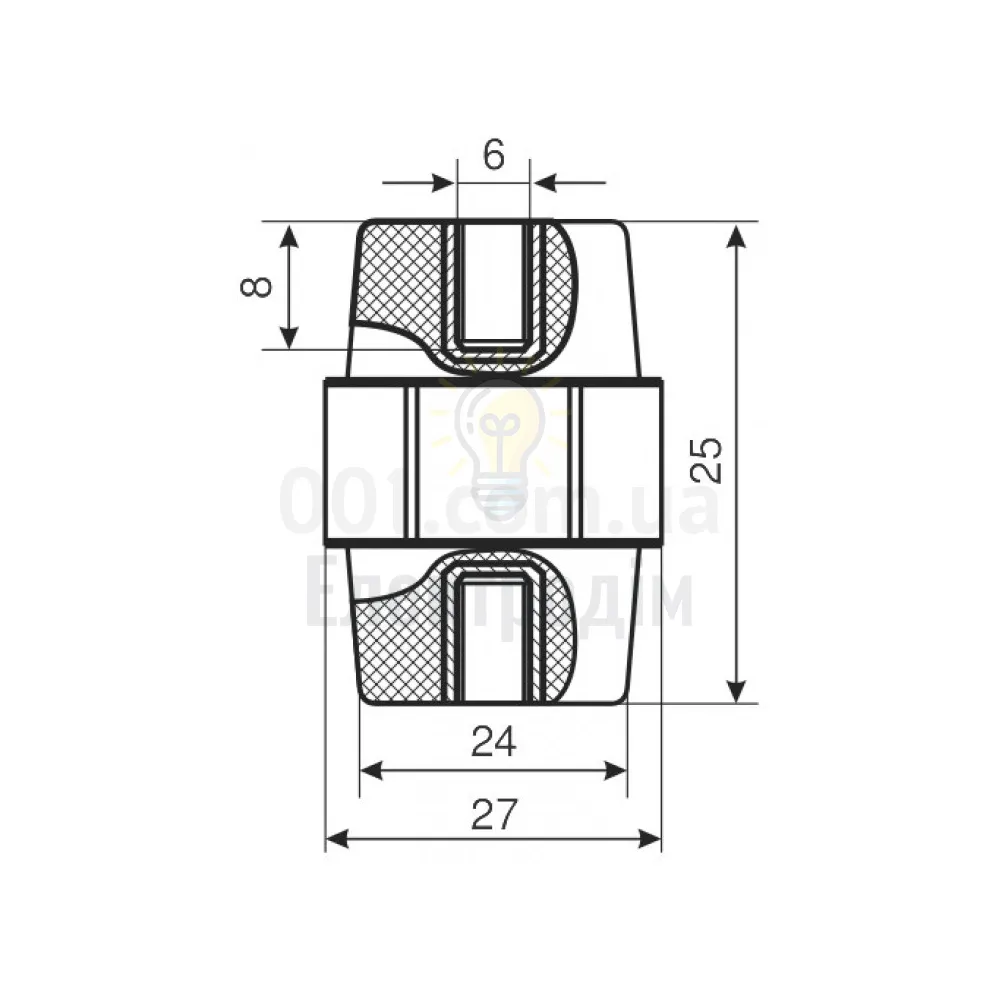 Ізолятор-тримач SM25  АСКО A0150100001  - фото 1
