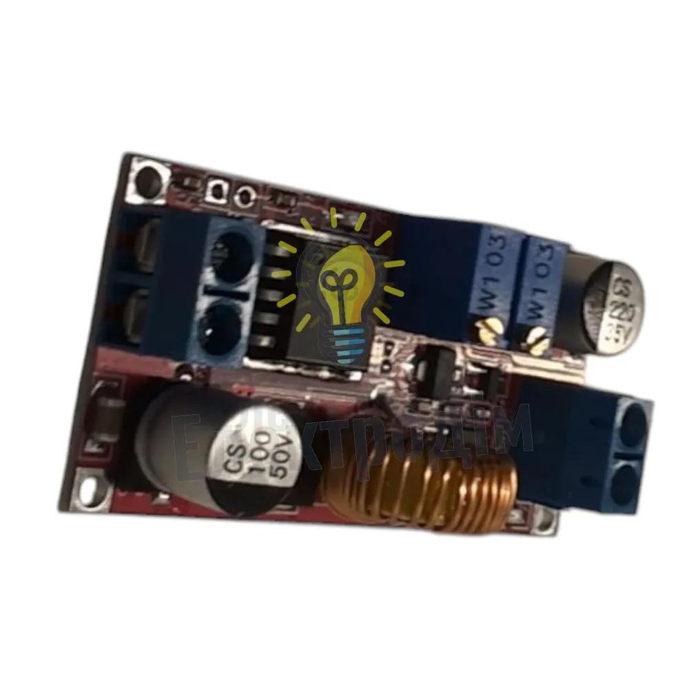 XL4015 5A DC-DC CC CV – модуль понижуючого перетворювача для заряджання літієвих акумуляторів 97594 