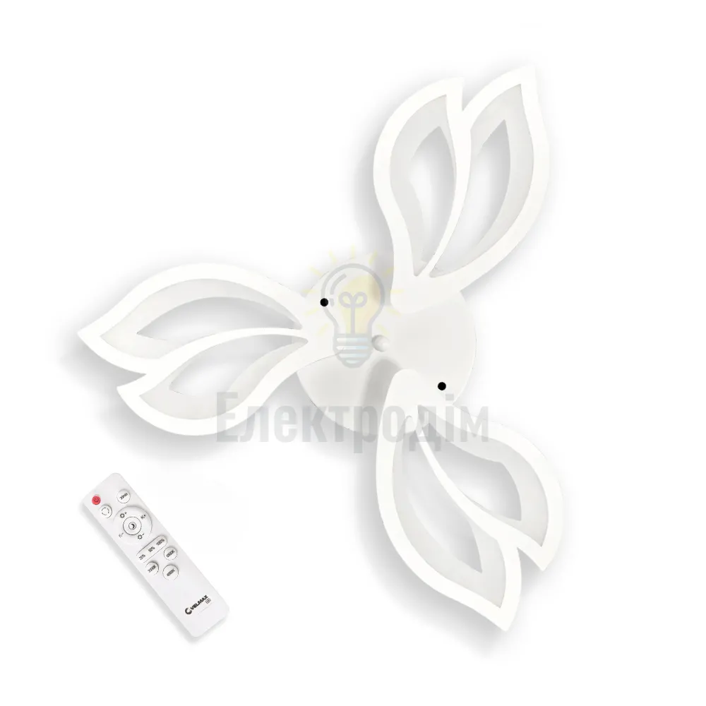 LED світильник VELMAX V-CL-MAGNOLIA-3Wh, max 39W, 3000K-6500K, пульт, блок живлення, білий, 230V 23-43-16  - фото 1