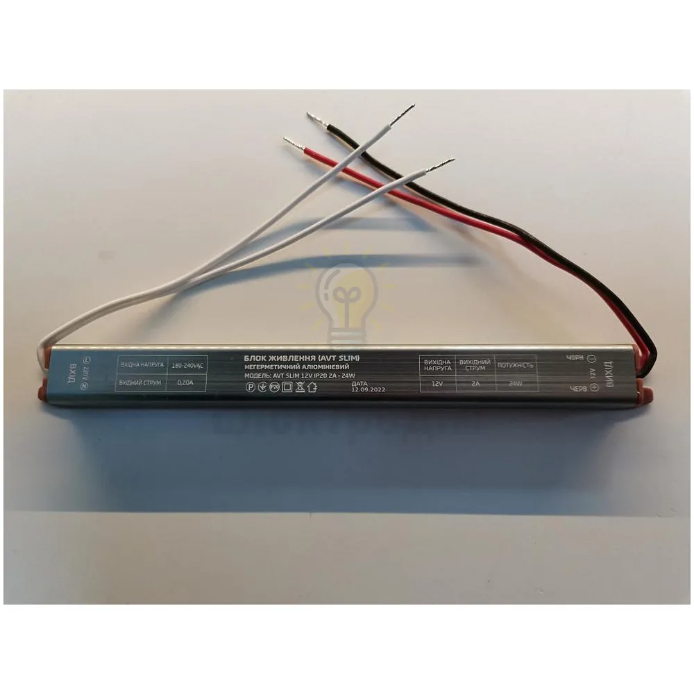 Блок  живлення 12В AVT SLIM AVT SLIM IP20 2А - 24W 1021910 