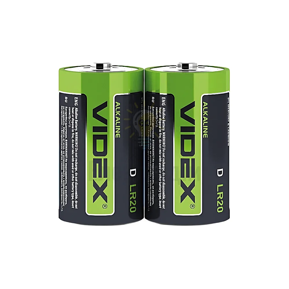 Батарейка Videx LR20 (пленка-2 шт.) LR2O/D 2pcs S 