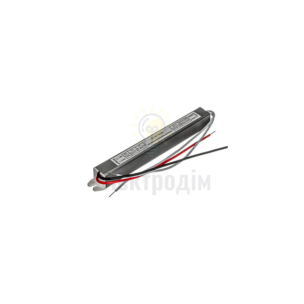 Блок  живлення 12В 1.5А -18W SLIM IP20 C 1013362  - фото 1