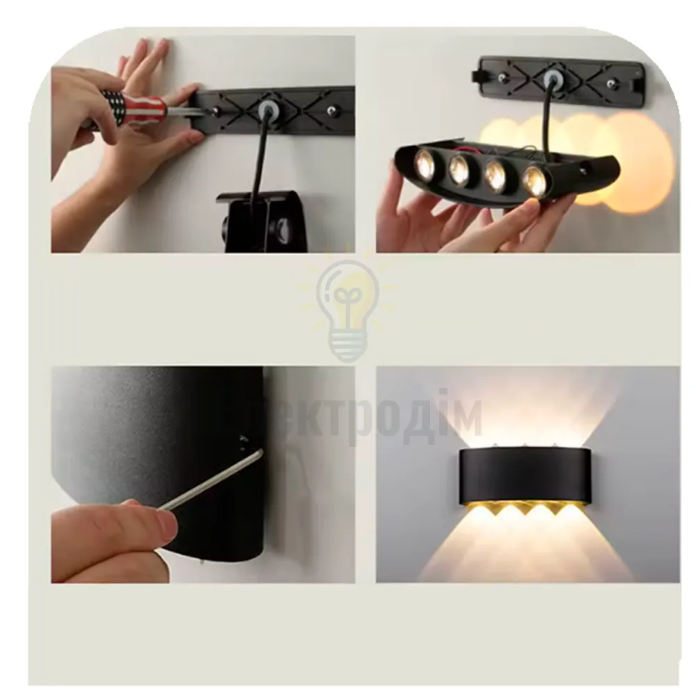 LED світильник VELMAX V-YJ-QW-G04, 8W, 3000K, IP54, 230V 24-62-13  - фото 2