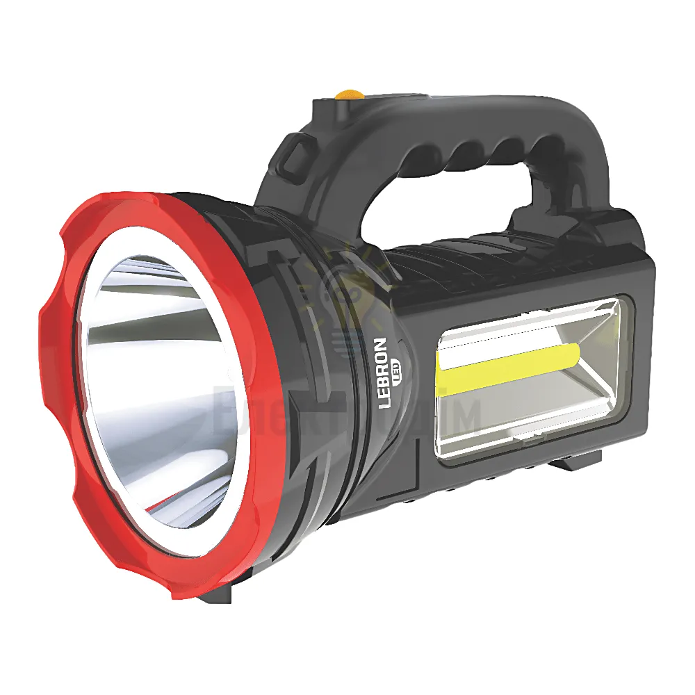 LED ліхтар прожекторний переносний акумуляторний LEBRON L-HL-78, ABS, 2W/4W+3W COB, 3000mAh 15-15-78 