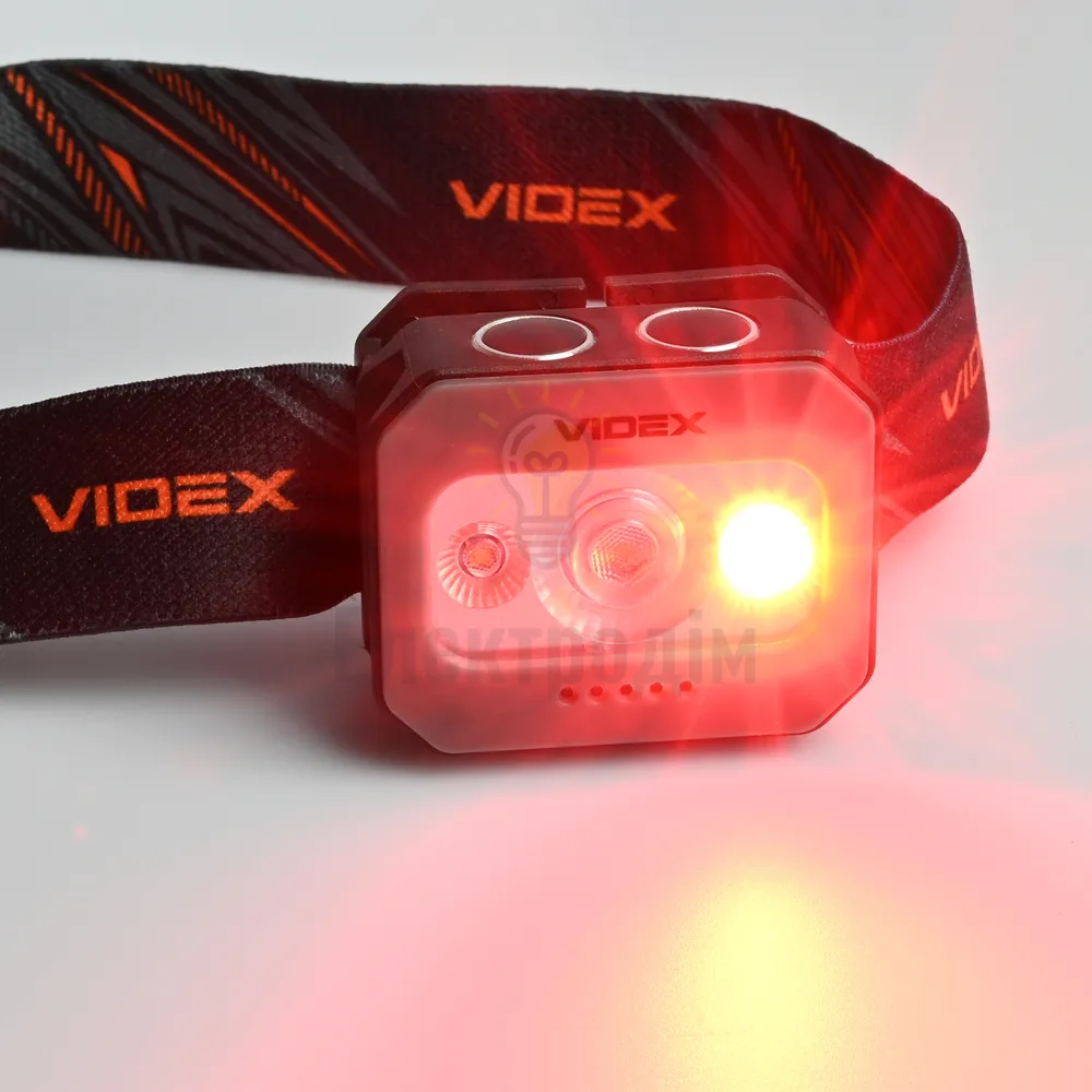 Налобний світлодіодний ліхтарик VIDEX VLF-H086 400Lm 3000K/5000K/RED (20шт/ящ) VLF-H086  - фото 12