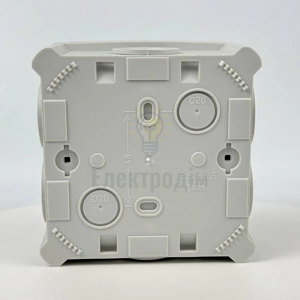 Коробка розподільча СКІМ 114х114х54 (K115) сіра В1102008  - фото 7