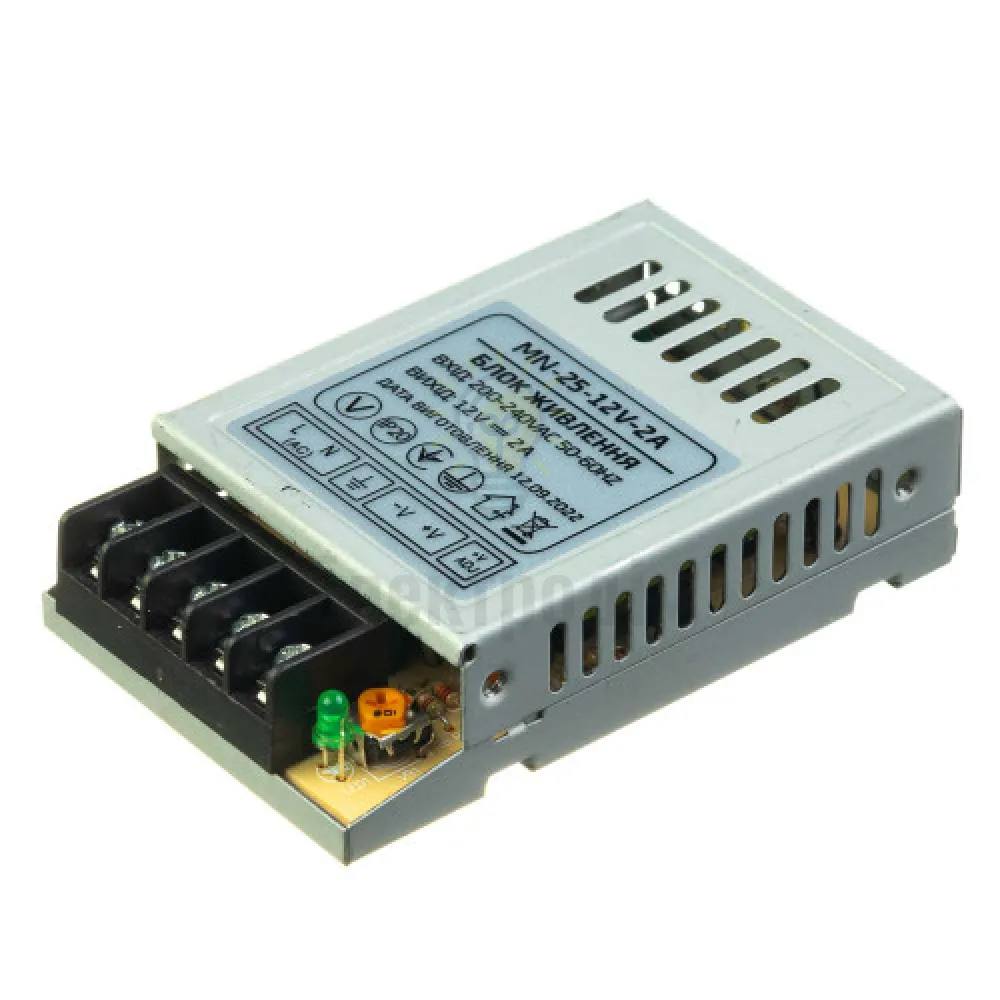 Блок  живлення 12В MN Блок живлення MN 2А - 25W 1013395  - фото 3