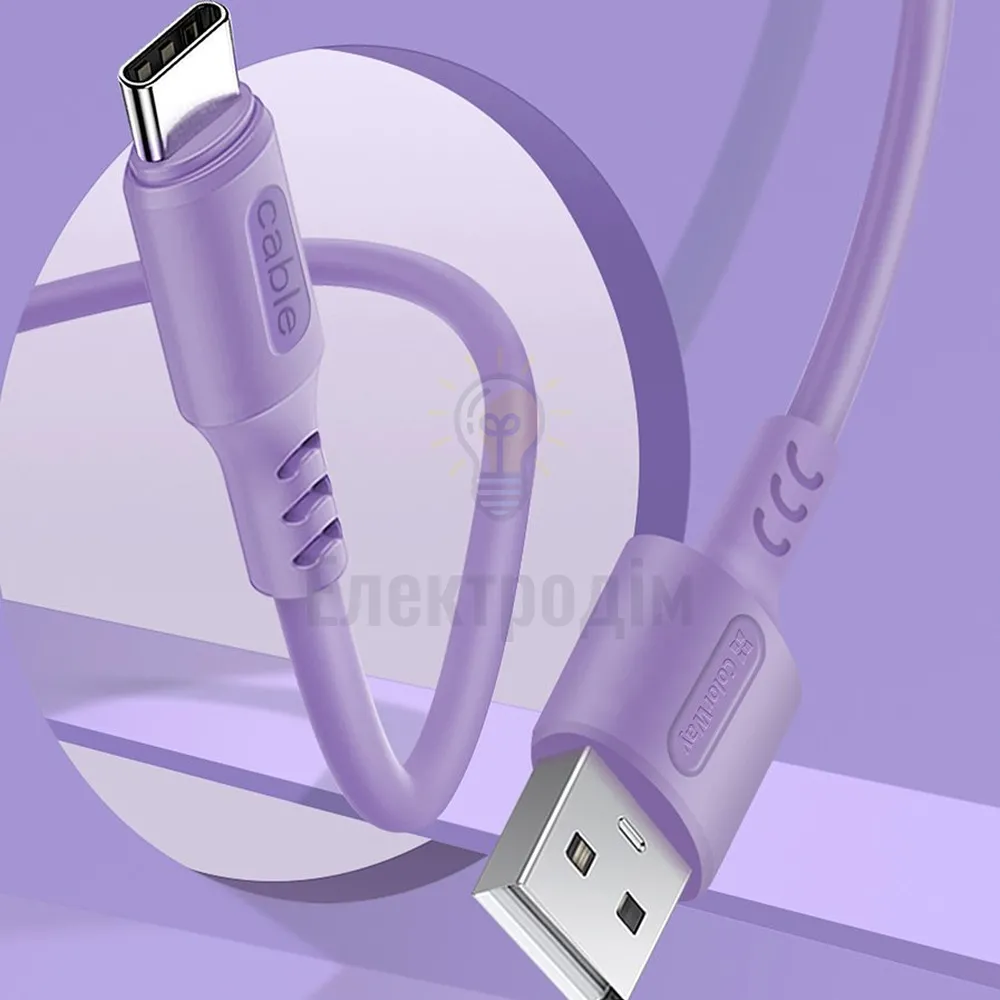 Кабель USB Type-C ColorWay CW-CBUC044-PU 2,4A 1м фіолетовий CW-CBUC044-PU  - фото 4