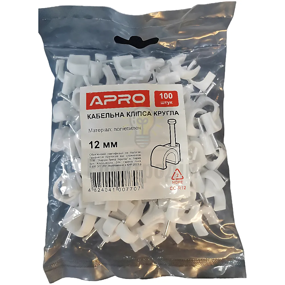 Скоба кругла 12мм АPRO 24005 
