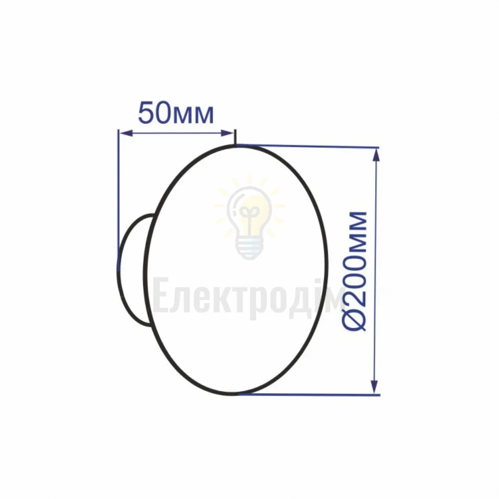 AL8110 230V 12W круг, білий 400LM 3000К 200*50mm IP20 40172  - фото 4