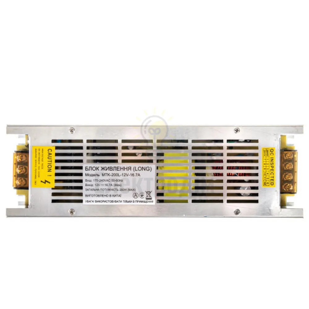 Блок  живлення 12В Блок живлення 16.67А - 200W LONG IP20 1013378  - фото 3