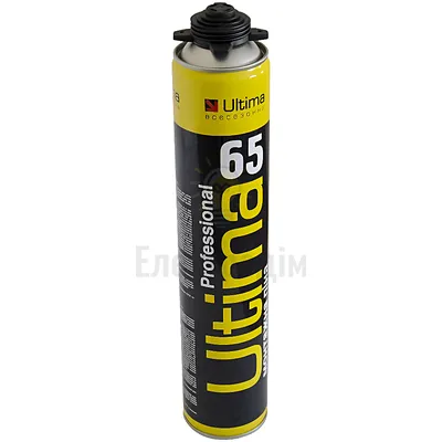 ULTIMA Поліуретанова монтажна піна, ПРОФ., 65 850ml 1005gr, -10 всесезонна ПТ-9580 — купити в Електродім