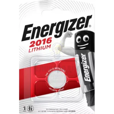 Батарейка ENERLIGHT CR2016 (бл-1шт) Energizer 6352548 — купити в Електродім