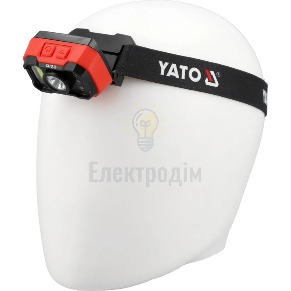 Акумуляторний ліхтар налобний з датчиком руху YATO YT-085942  - фото 5