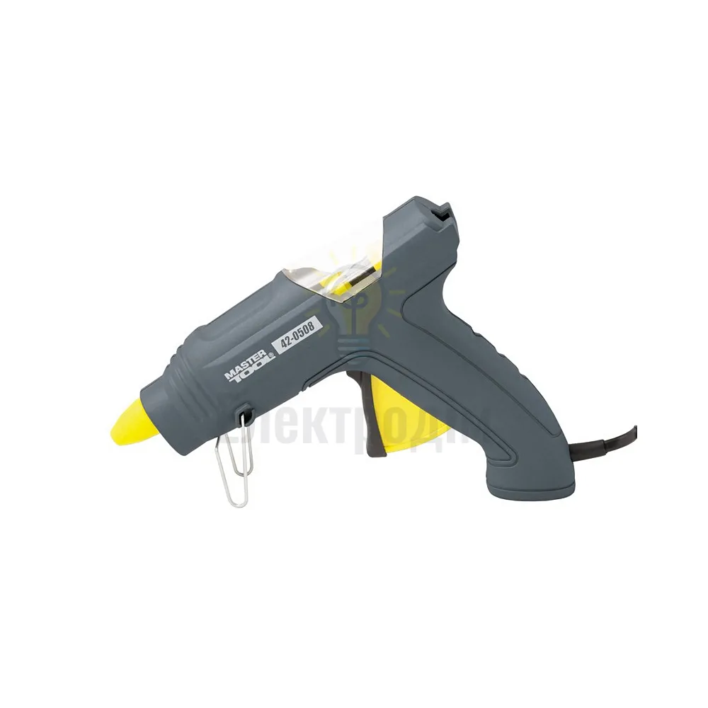 Пістолет клейовий MASTERTOOL Ø 11,2 мм 200 Вт 15-18 г/хв Крапля-Стоп 42-0508 