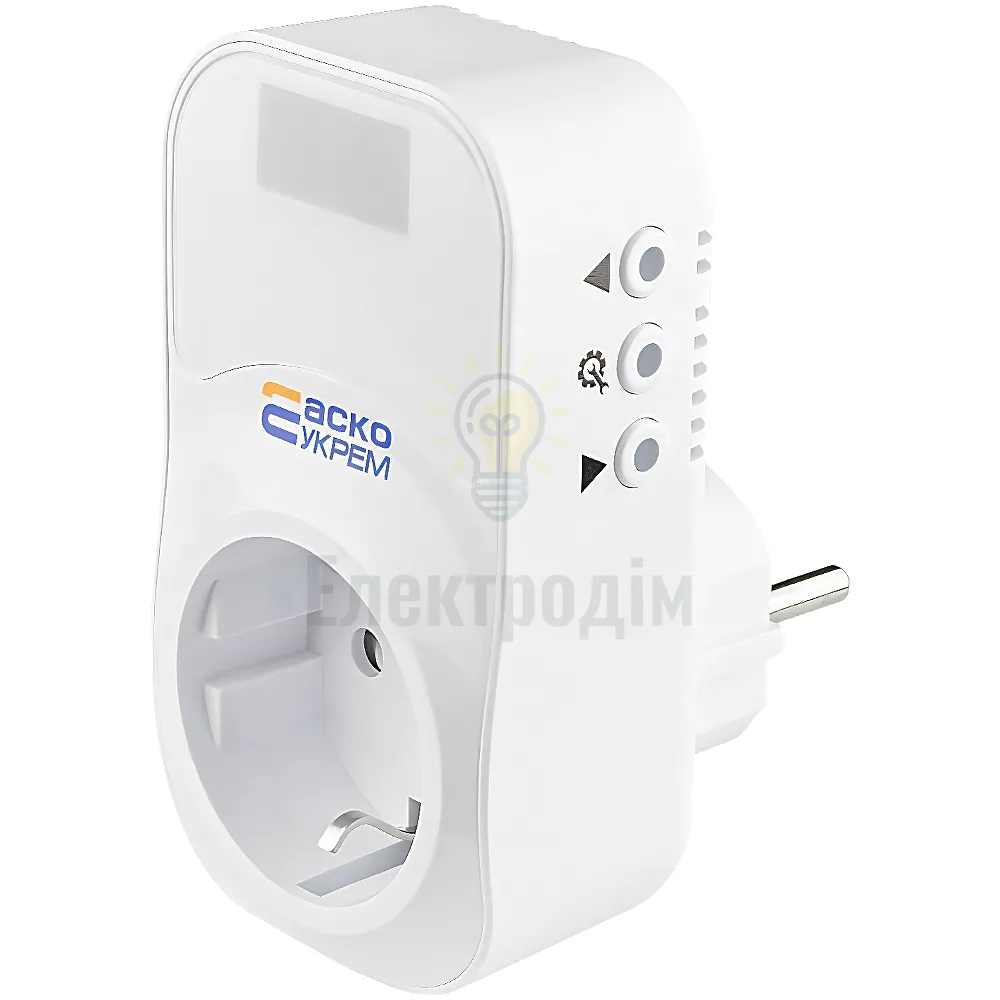 Реле контролю напруги розеткове АСКО URate S-16  AC 230V 16A A0010230004 