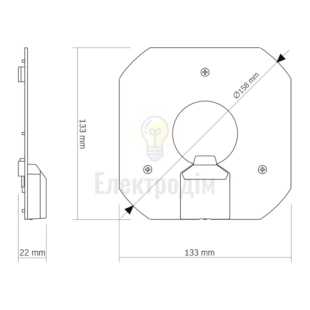 Рем комплект LED модуль для світильників 20W VIDEX VL-MLC-20C 3000-4000-6500K VL-MLC-20C  - фото 2
