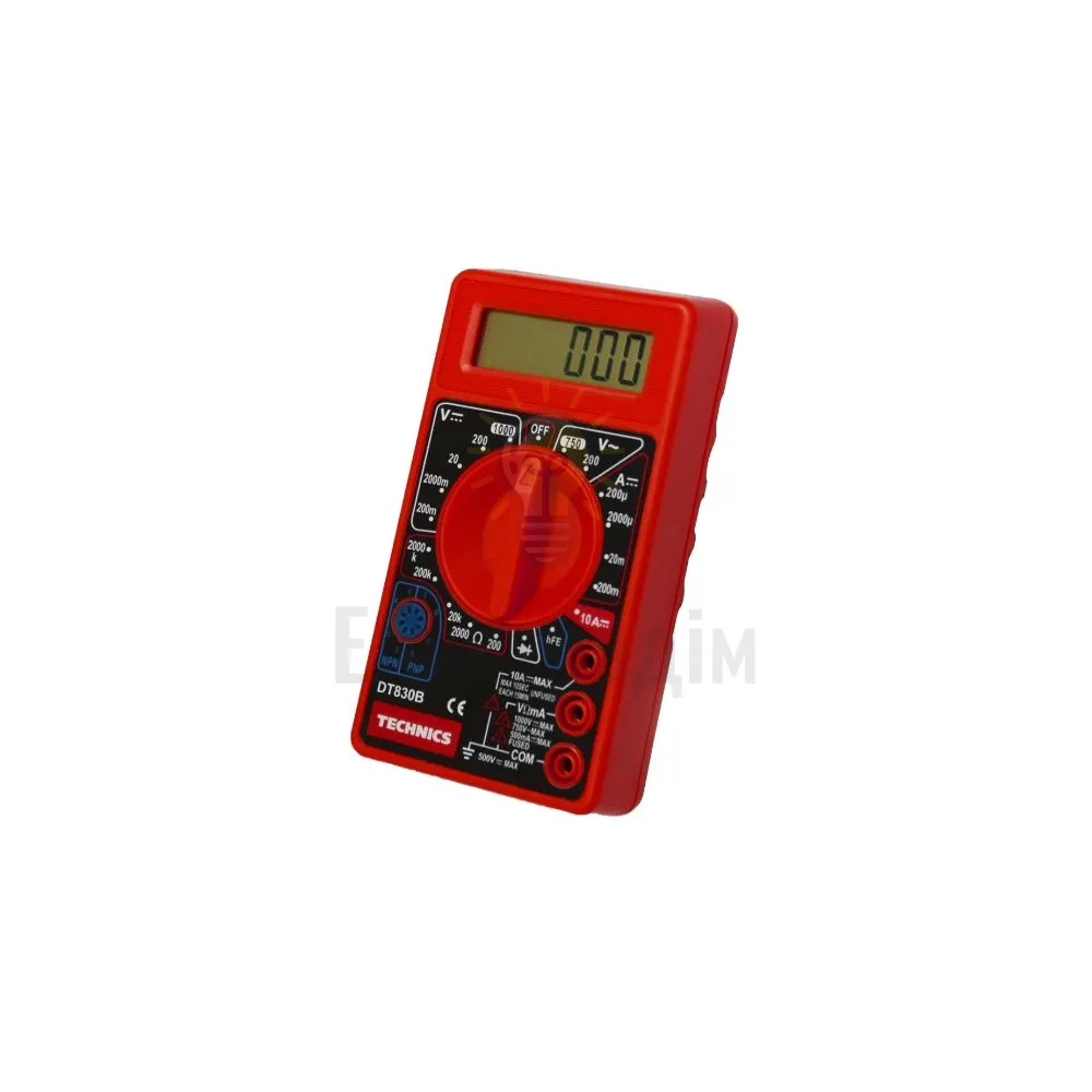Мультиметр цифровой DT830B, 6 функций Technics 46-820  - фото 1