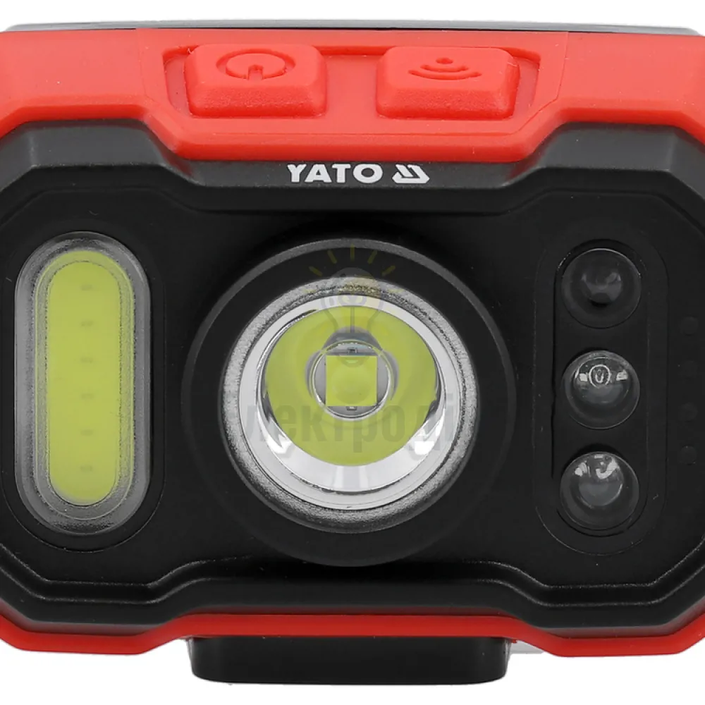 Акумуляторний ліхтар налобний з датчиком руху YATO YT-085942  - фото 3