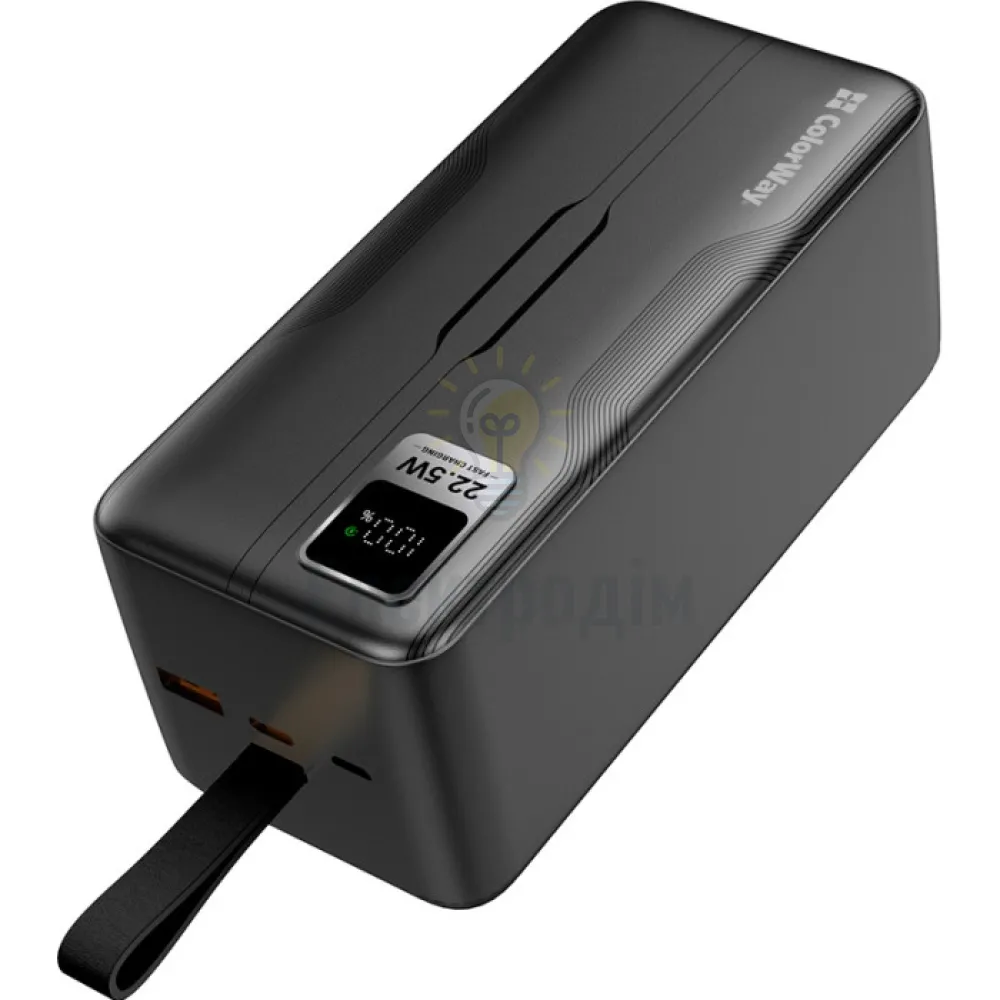 Павербанк 50000mAh ColorWay CW-PB500LPC5BK-PDD QC+PD чорний CW-PB500LPC5BK-PDD  - фото 3