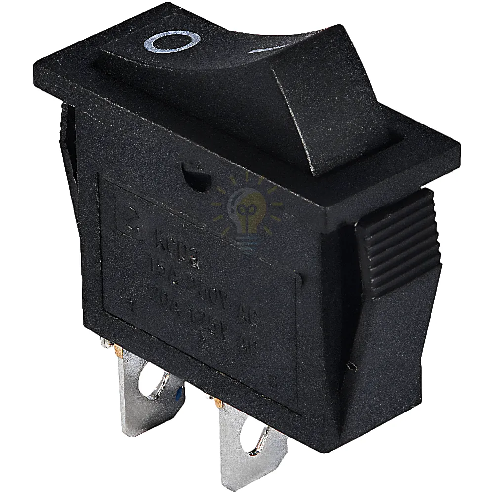 Перемикач KCD3-101 B/B 1 клавішний чорний A0140040025 