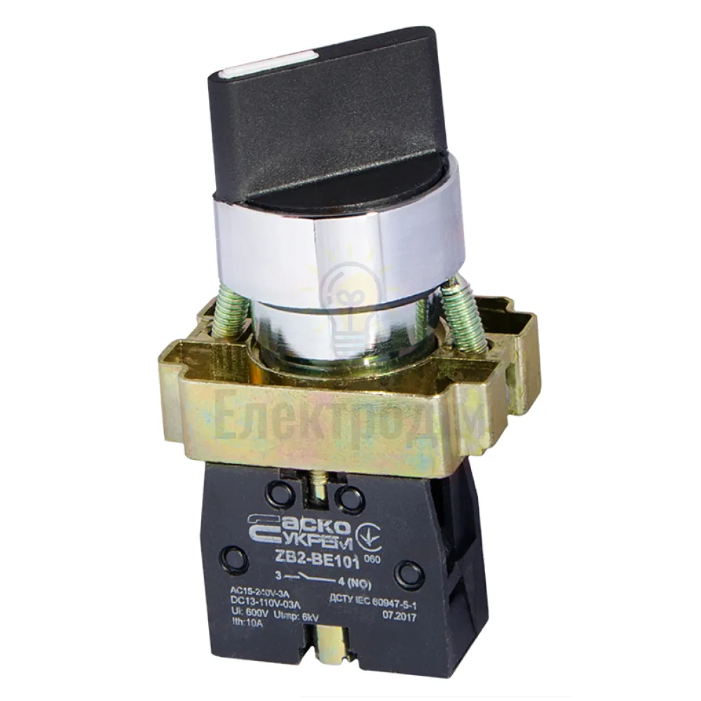 XB2-BD21 Кнопка поворотна 2-поз. Стандартна ручка A0140010004 