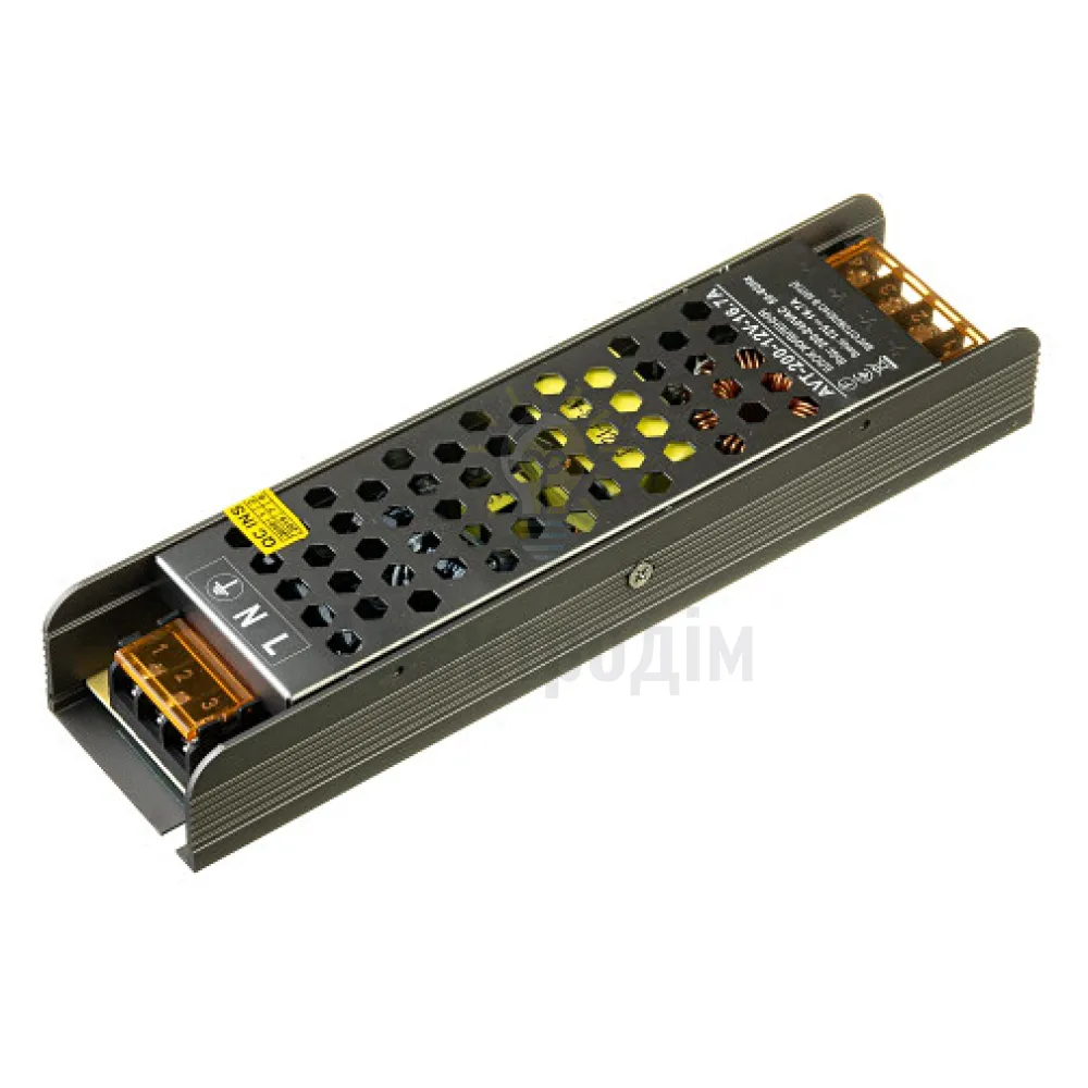 Блок  живлення 12В AVT Блок живлення AVT 12V IP20 16,7А - 200W 1019868  - фото 1
