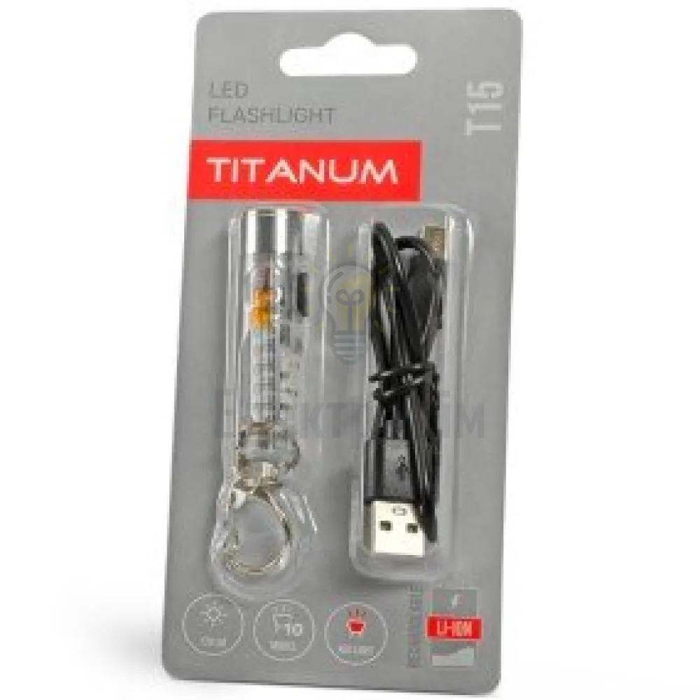 Ліхтарик LED портативний 170Lm 7600K TLF-T15 Titanum TLF-T15  - фото 5
