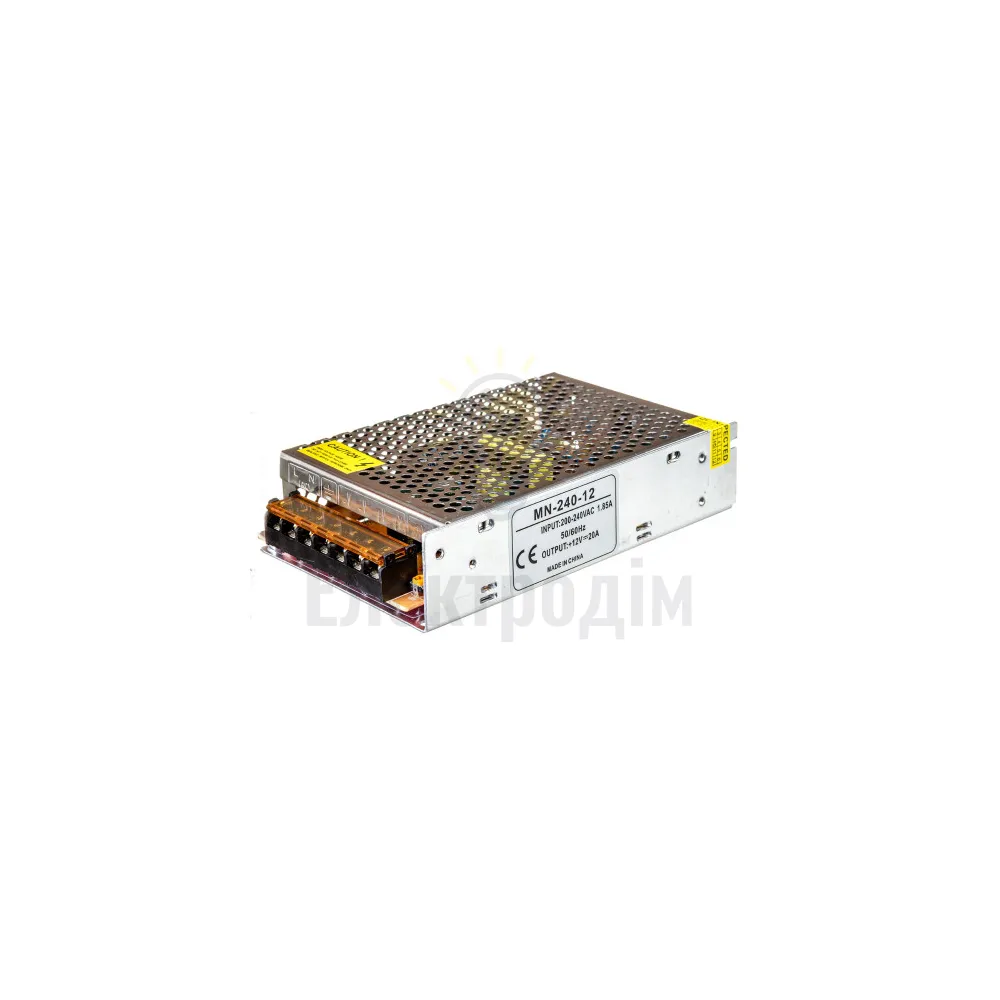 Блок  живлення 12В MN Блок живлення MN 20А - 240W 1013382 