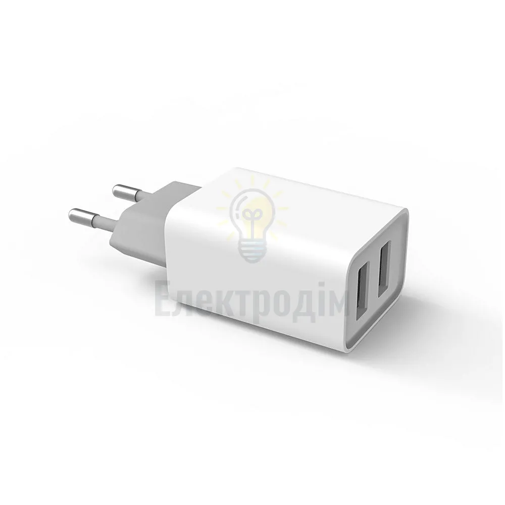Зарядний пристрій мережевий 2USB 2,1А 10W білий ColorWay CW-CHS015-WT CW-CHS015-WT  - фото 3