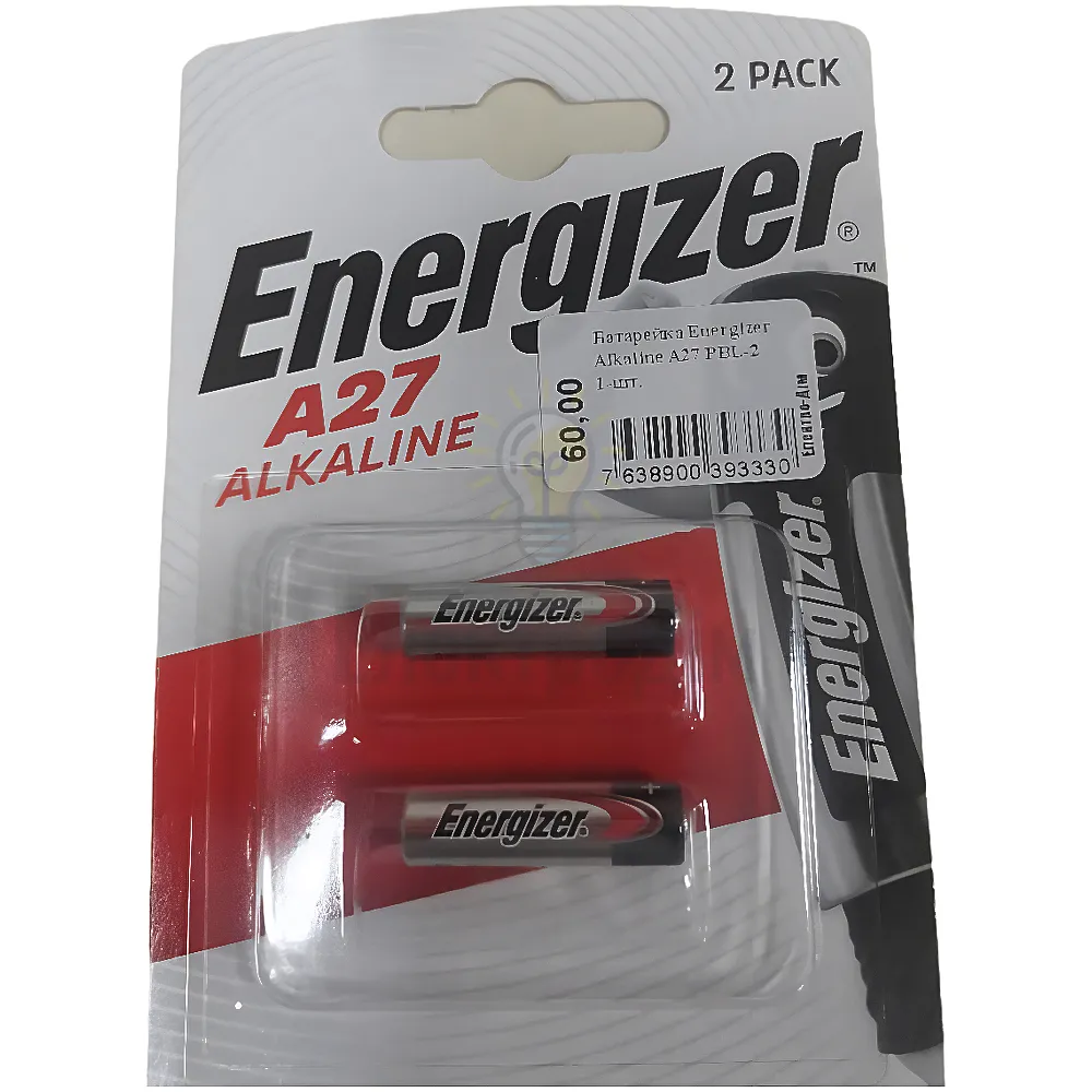 Батарейка Energizer Alkaline A27 PBL-2 1-шт. 6429540 