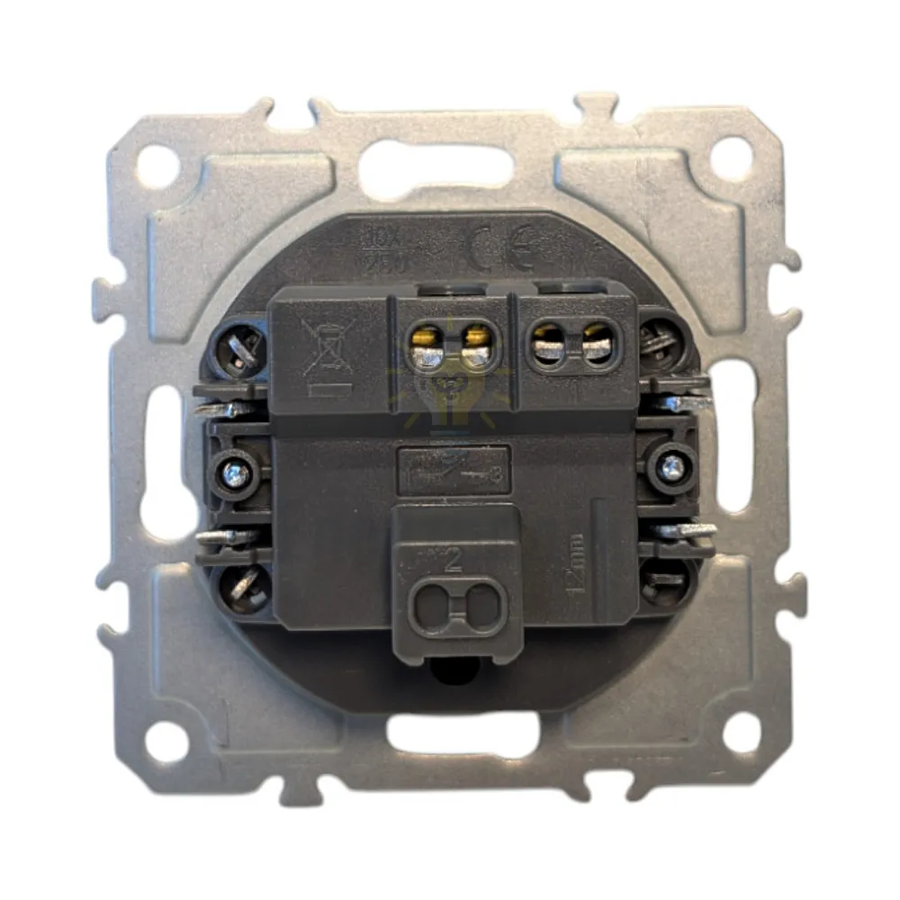 EV111V-B вимикач 1-кл., механізм чорний 10А Soft 80733  - фото 3