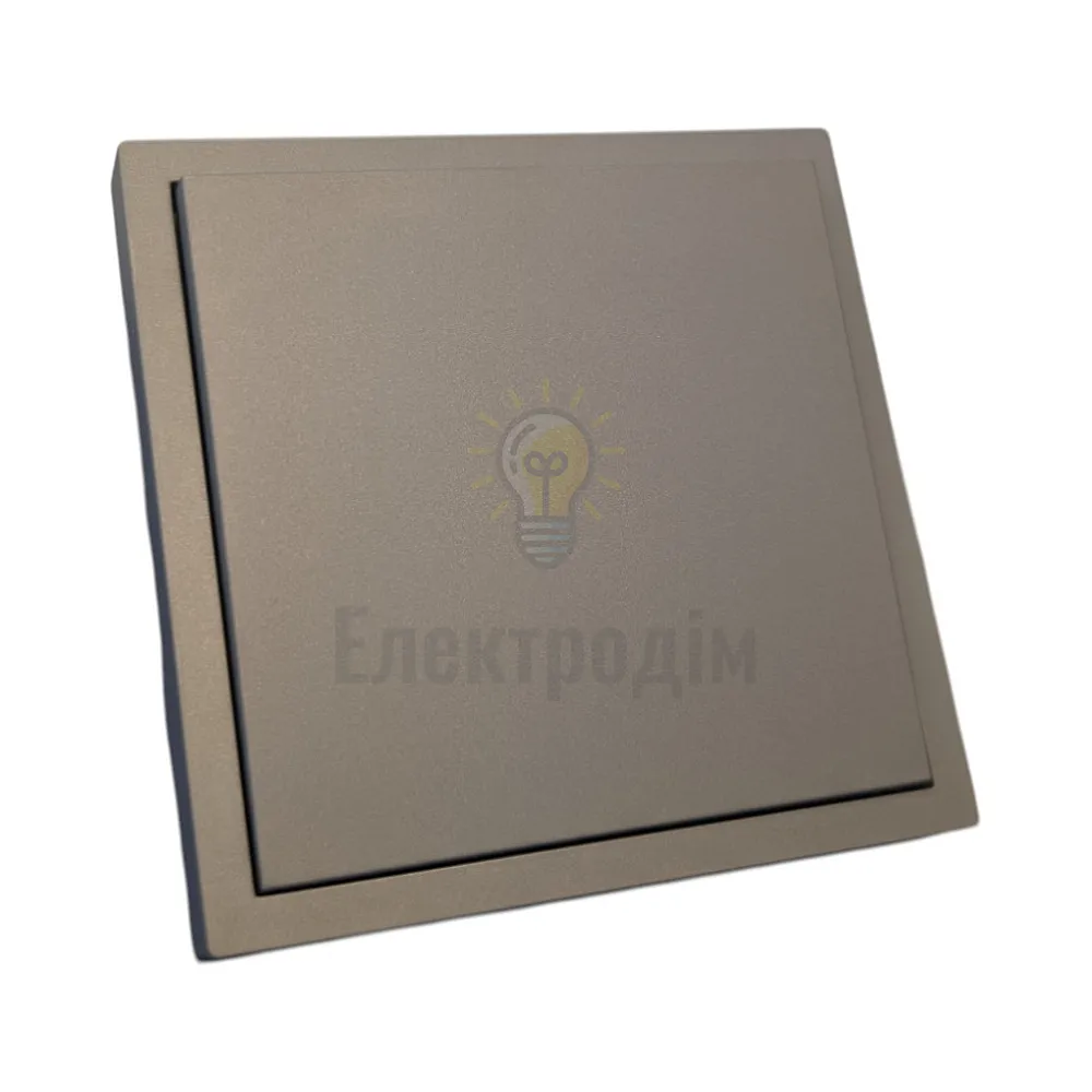 EV111V-G вимикач 1-кл., механізм сірий 10А Soft 80759  - фото 1