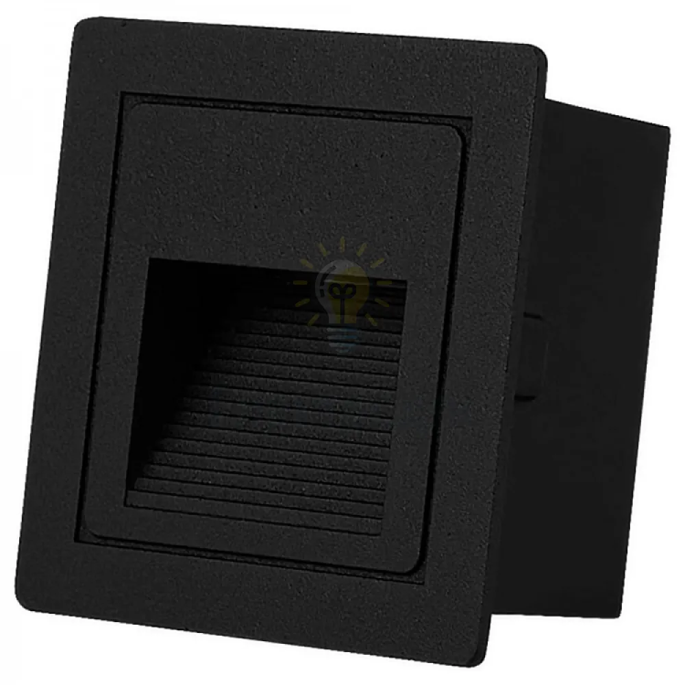 DH1010ARD 230V 3W 30Lm 3000K квадрат 85*85*49mm чорний IP54 80675  - фото 6