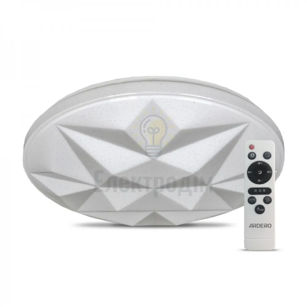 AL5000-2ARD 54W коло 4050Lm 2700K-6500K 400*400*73mm RGB AMBER 80051  - фото 1