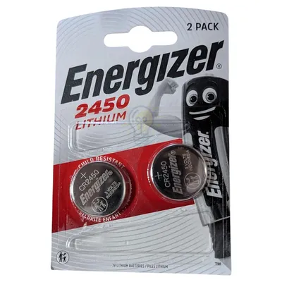 Батарейка ENERLIGHT Батарейка CR2450 (бл-2шт) Energizer Lithium 6443187 — купити в Електродім