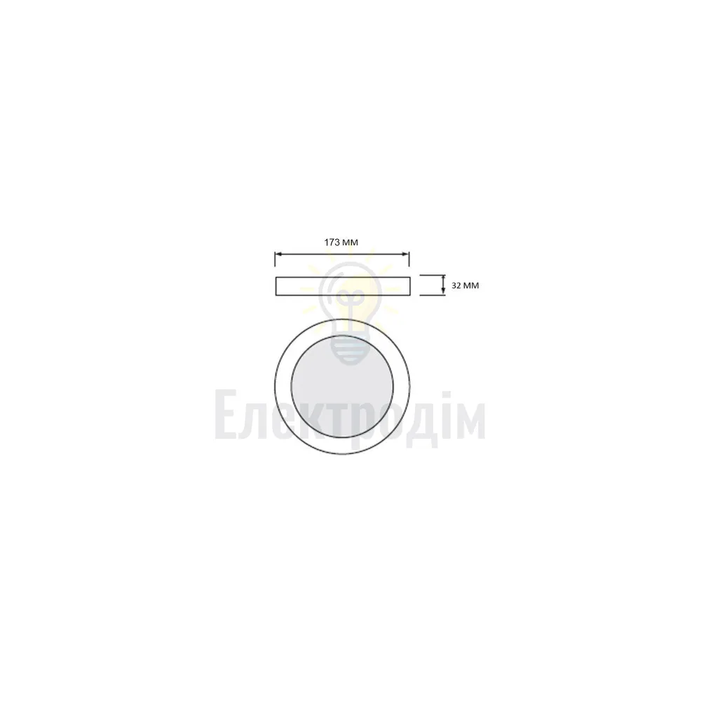 Світильник накладний LED 18W 3CCT 1660Lm ІР20 білий кругл. 016-083-0018-010  - фото 2