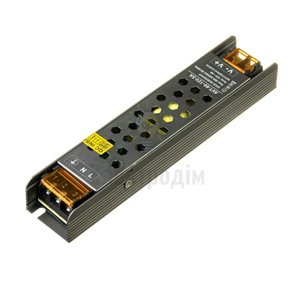 Блок  живлення 12В AVT 12V IP20 5А - 60W 1019865  - фото 1