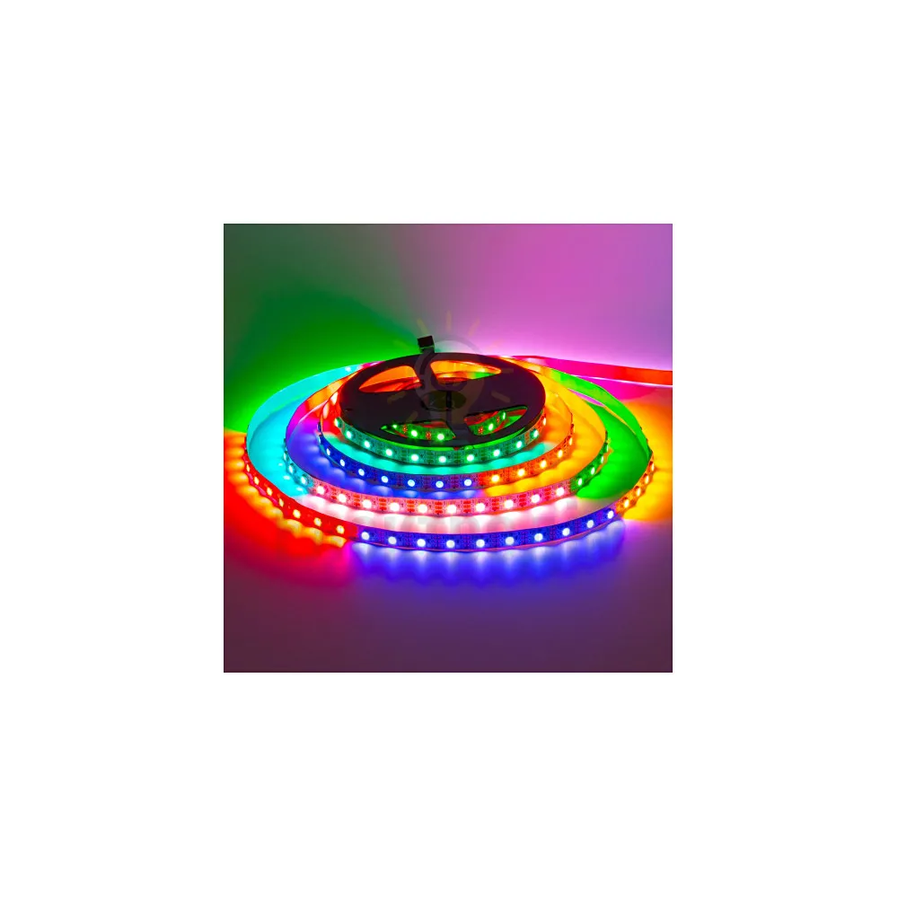 5 В Світлодіодна стрічка адресна AVT smd5050 WS2812B 60LED/м IP20 1017957 