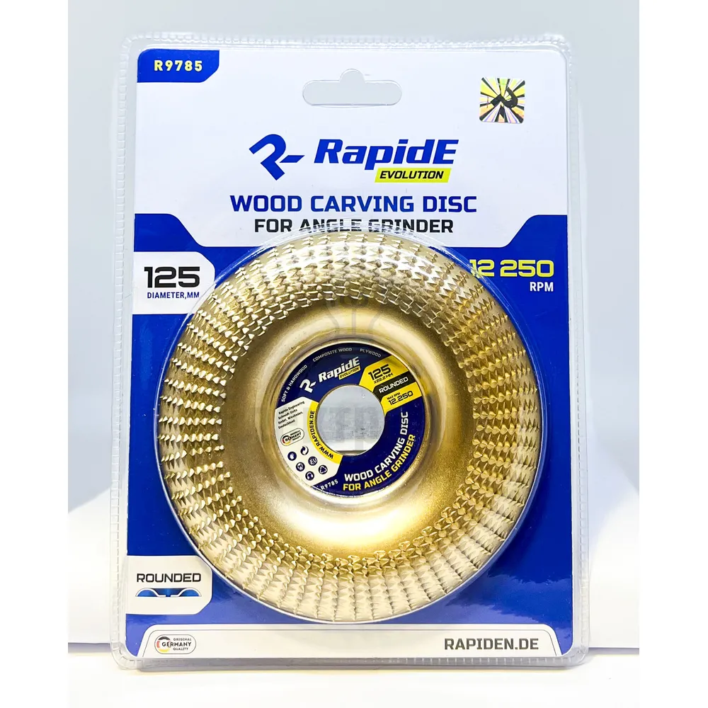 Диск шліф. по дереву плоский 125мм закруглений RapіdE НФ-00002805/R9785 